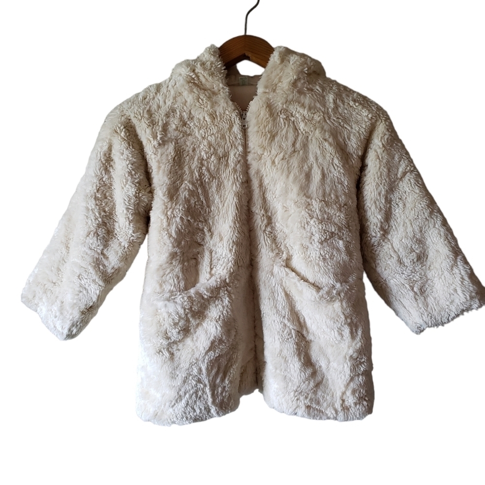 Prenatal Italian brand hooded zip-up coat - size 6/7